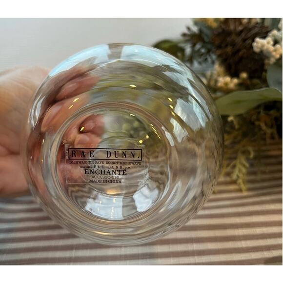 NEW! Rae Dunn "Hello Spring" stemless wine glass Kitchen bar collector - Picture 3 of 5